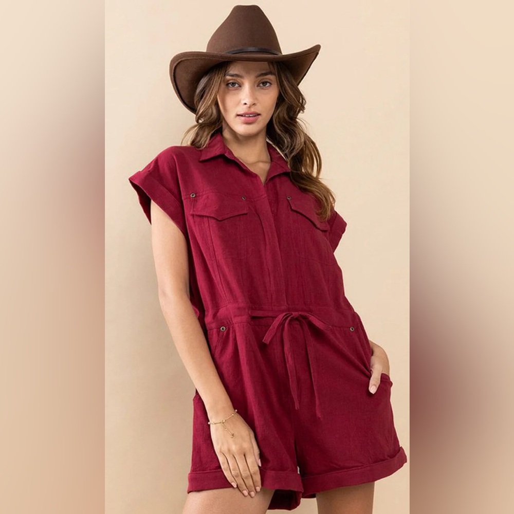 2. ZIP UP COTTON ROMPER